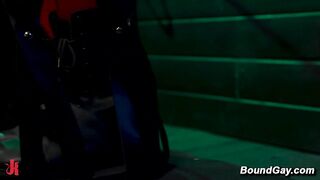 Buck in sensual cage ordeal BDSM