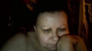 Big-tit Russian BBW Mom Plays on Skype