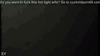 Black guy buttfucking my wife in her purple panties