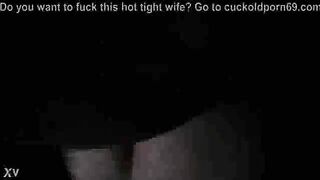 Black guy buttfucking my wife in her purple panties