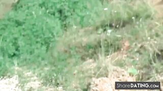 Public Blowjob by Pierced Amateur Babe Near the River