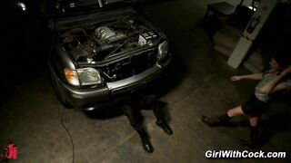 Sexy Shemale Dina Ass Fuck Office