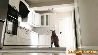 Big-Titted Blonde Solo Babe Rides Her Dildo to Orgasm