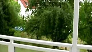 Deutsche Amateurin klafft mit den Fingern in offene Löcher 028