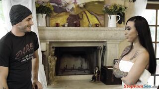 I put my cock up my stepmommys tight ass and anal fuck her