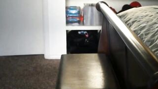 Black Girl Masturbates with Sex Toy and Squirts Hard