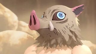 Demon slayer Inosuke fuck Nezuko
