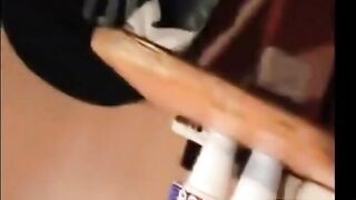 Pipe en public - une brunette française amateur