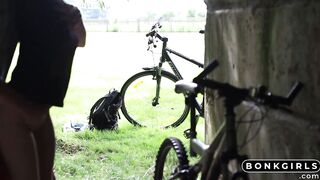 Blonde Teen Amateur Loves Cum in Nature