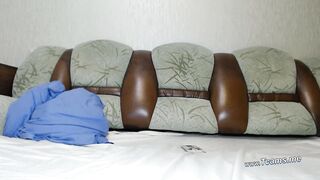 Redhead T-Girl + Pink-Masked Deepthroat