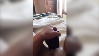 Girl's Solo Play with New Dildo - Interracial MILF Fun