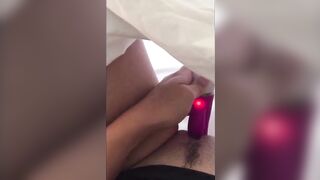 Girl's Solo Play with New Dildo - Interracial MILF Fun