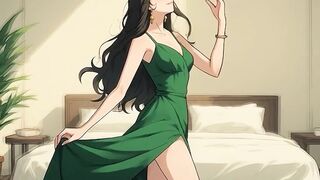AI Generated Hentai content, Uncensored video of 18 Year old Hentai Girl, 3D Cartoon on closeup by Kiidzy Animates
