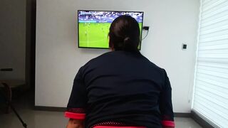 Latina amateur couple real homemade – colombian girlfriend watching soccer POV big ass multiple cum