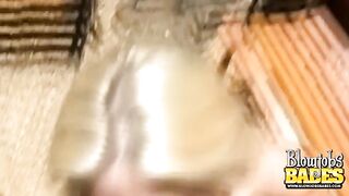 Outdoor Blonde BJs And Cumshots