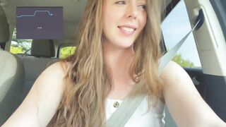 Lush Babe Has Orgasms Galore with Sex Toys in Drive-Thru