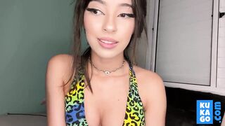 Submissive Latina Teen: Solo JOI Role-Play with Footjob