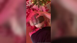 Frances Bentley 12 Days of Christmas Day 7 Blowjob Milking Cum In Mouth