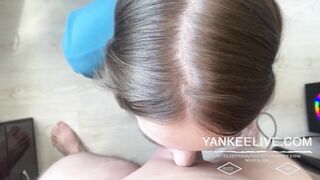 RUSSIAN TEEN BRUNETTE'S POV BLOWJOB