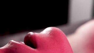 Cum-Filled Mouth After a Late-Night Tease