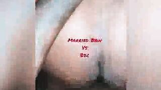 Wife has big orgasm with black bull while husband watches