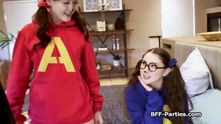 Candy and cock for slutty thief girlfriends