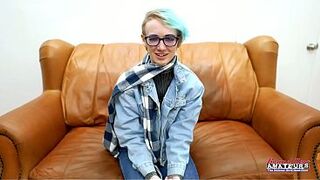 Slim Blonde Coed Amateur Raven Messy Deepthroat Toys Squirting Fun!