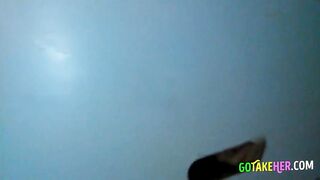 Girl's Secret Blowjob at Gloryhole