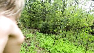 Nude Walk in the Woods Showing Off My Big Ass Tattoo