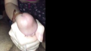 Amateur POV Handjob Ends in Massive Cumshot