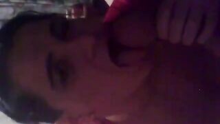 Amateur Polish Housegirl Gives Enthusiastic Blowjob to Her Man