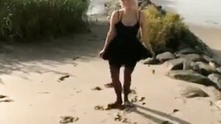 Deutsches Amateur-Paar hat Sex im Freien am Strand