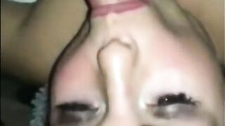 Town Slut's Mouth Gets Used Roughly by a Stranger.