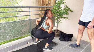 JacquieEtMichelTV - Horny - Plays with his coach's excitement