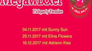 Gangbang mit einer rothaarigen deutschen Amateurin auf einer Party