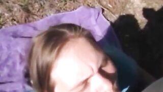 Shy Teen's First Outdoor Sex Porno - Scared of Being Caught!