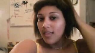 Big-Titted Black BBW Webcam Show