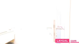 Cheating Brunette Gets Creampied by Husband's Friend at a Party