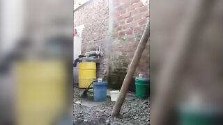 Brazilian Amateur Strips Outdoors