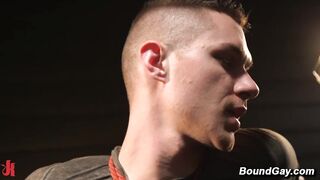 Bound Zak Bishop Gets Fisted Hard