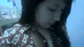 Indonesian Amateur Asian Teen Shows Her Body