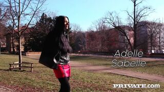 Adelle Sabelle celebrates her recent divorce with a wild interracial threesome!