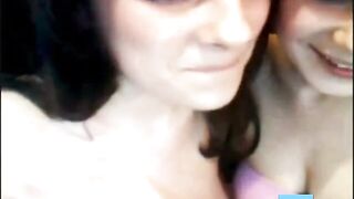 Triplet Sisters' Sensual Kiss