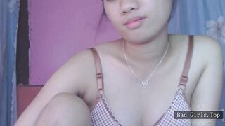 Slim very petite web teen with very pretty big boobs