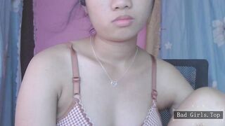 Slim very petite web teen with very pretty big boobs