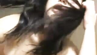 Cute-Eyed Asian Amateur's Hardcore Dildo Session