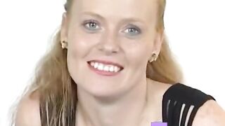 Redhead Adult Star Uses Dildo and Sucks Cock