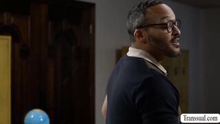 My student wants to pass so I fuck her big tight ass