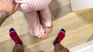 silly step mom stuck in washing machine to freeuse