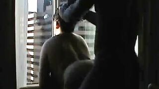 Big-Ass Amateur Facial After Doggy-Style by the Window